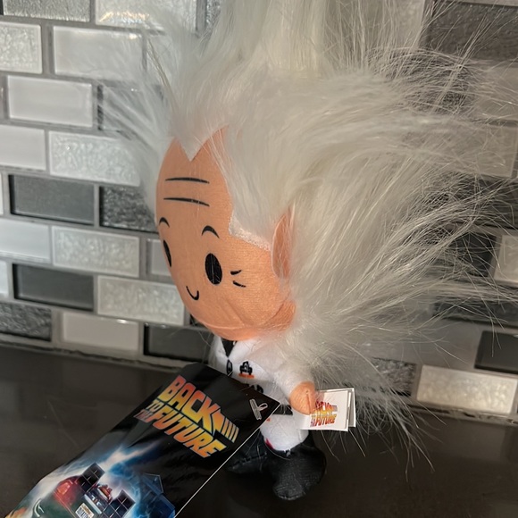 Back to the Future Doc Brown Chibi Plush Doll Figure 7" Universal Studios / NEW - Picture 5 of 13